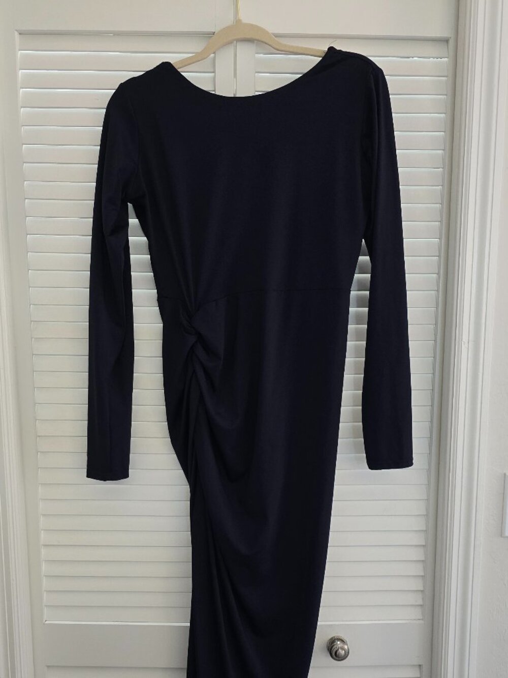 Navy Lioness Backless Maxi Dress